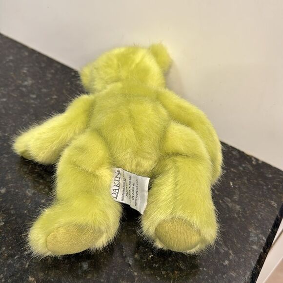 Light Green to Neon Green Applause Dakin Teddy Bear Plush Stuffed - Picture 5 of 7